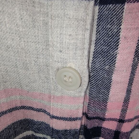 Catherines plaid button-up shirt blouse top size 4x - Picture 3 of 5